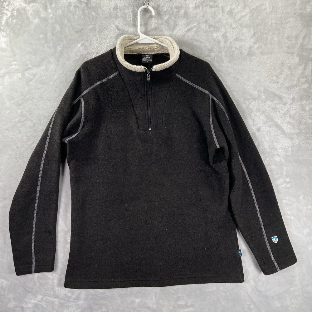 KUHL Sweater men's Medium Europa 1/4 Zip Performance Alfpaca Fleece Pullover